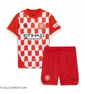 Girona Prima Maglia Bambino 2024-25 Manica Corta (+ Pantaloni corti)